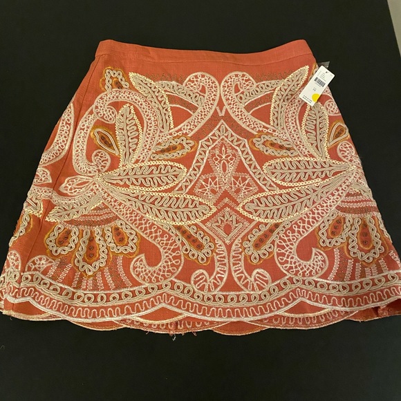 New Anthropologie Maeve Clotilde Mini Skirt Size 10